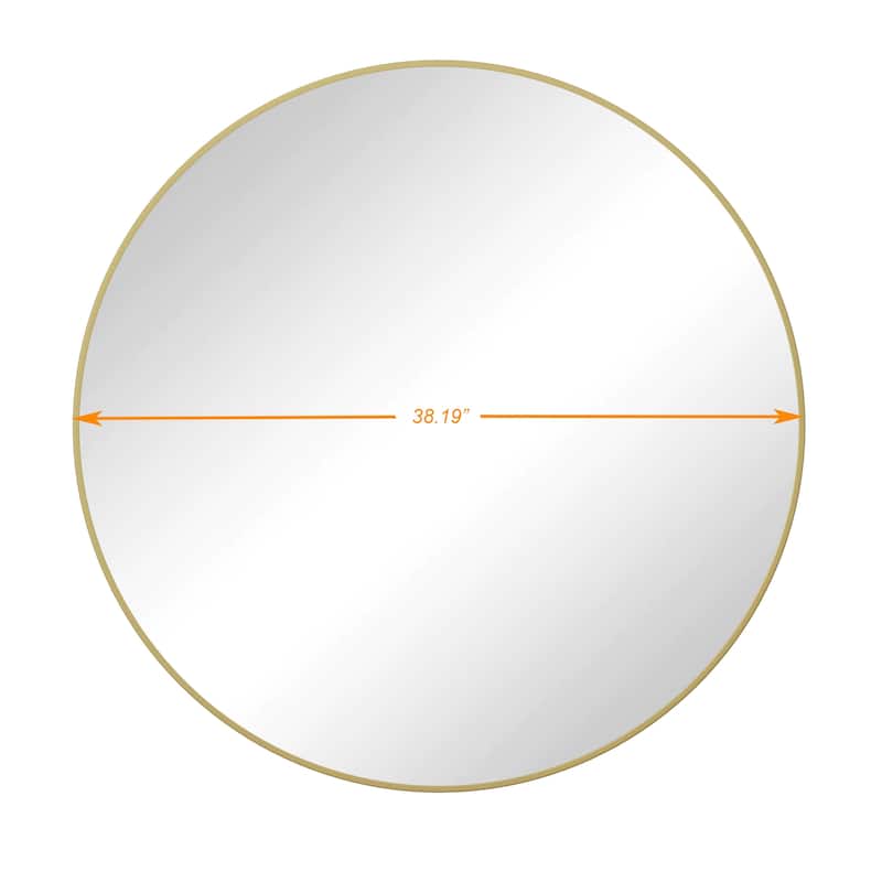 Round Framed Wall-Mounted Anti-fog Mirror