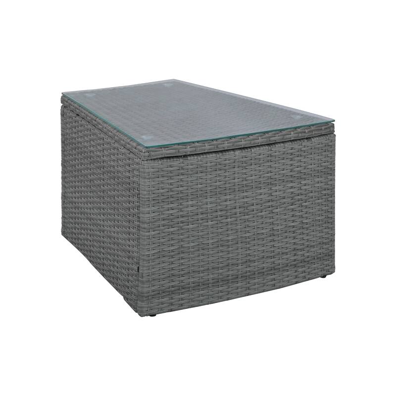 10-Piece Outdoor Sectional Half Round Patio Rattan Sofa Set