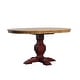preview thumbnail 8 of 38, Eleanor Two-tone Oval Solid Wood Dining Table by iNSPIRE Q Classic