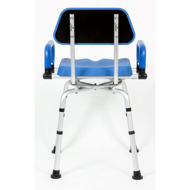 iLIVING Swivel Pivoting Shower Chair w/ Padded Seat, Adjustable Height