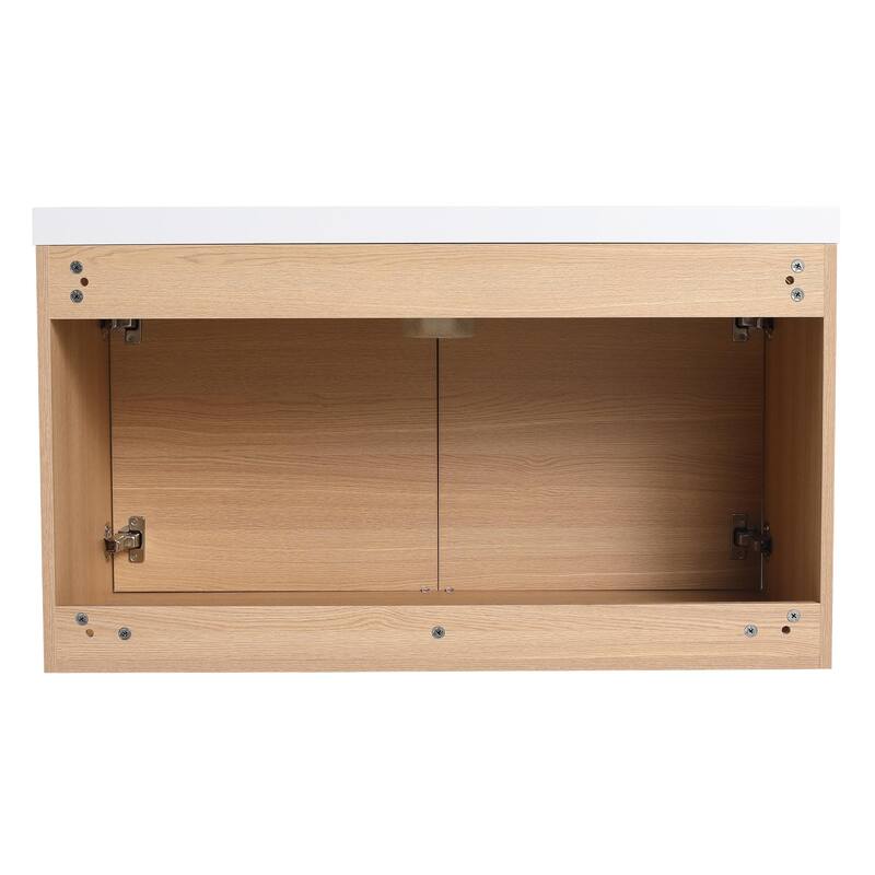 BNK 16"/20"/24"/30"/36" Single Sink Bathroom Vanity with Soft Close Door and Shelf