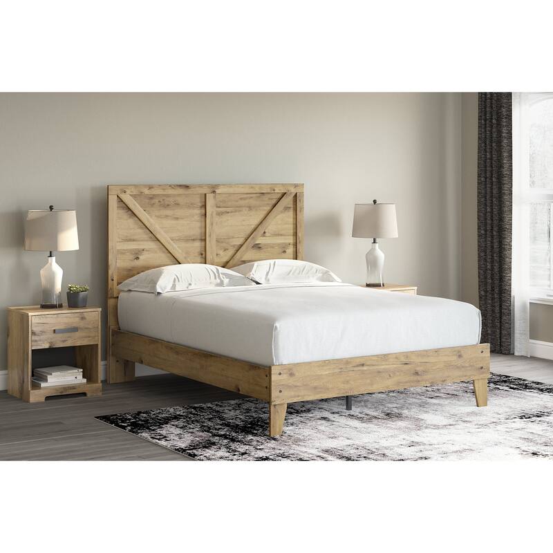 Signature Design by Ashley Larstin Brown Crossbuck Panel Headboard