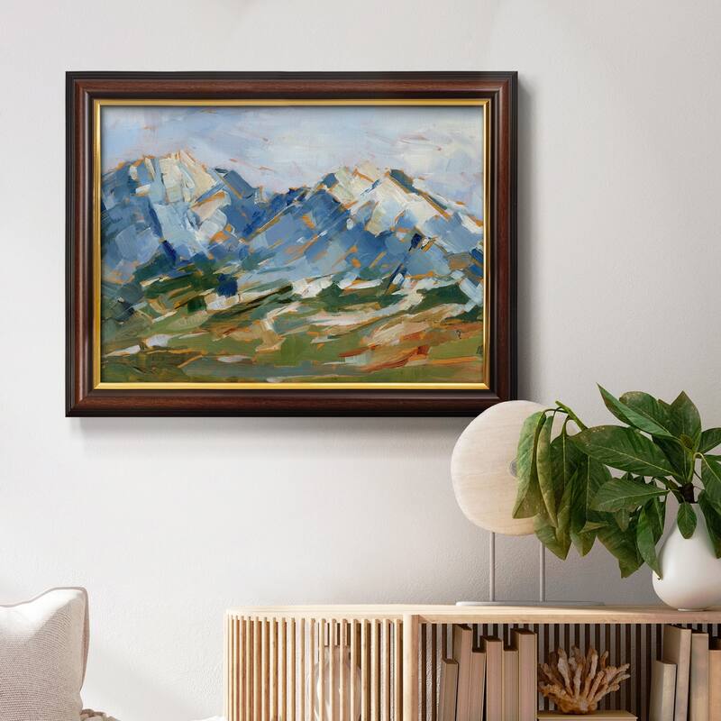 Blue Mountain Peaks I Premium Framed Canvas- Ready to Hang