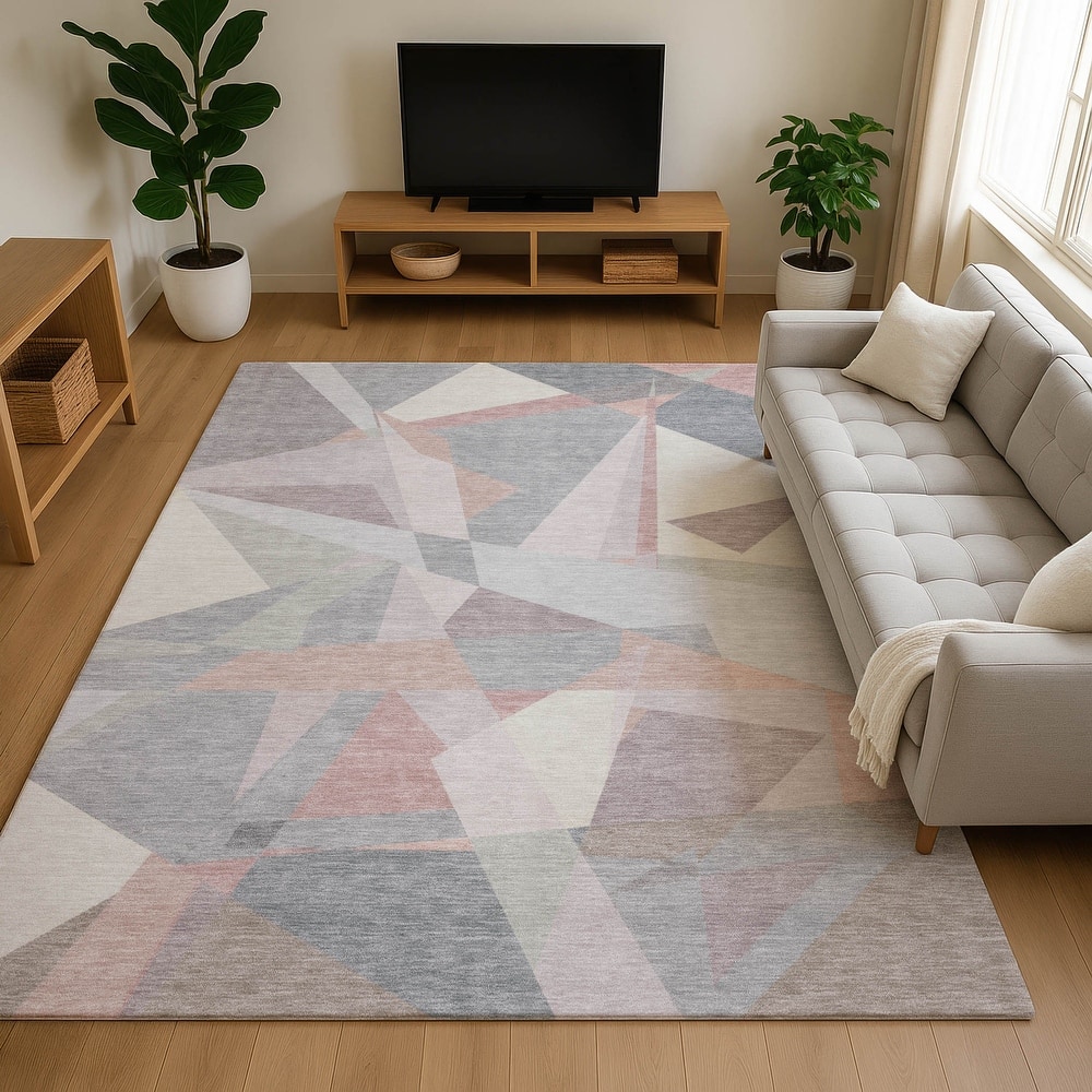 Premium Washable Super Soft Abstract Geo Mayfield Rug