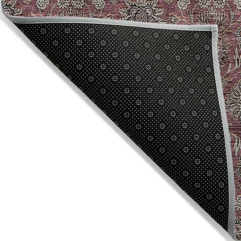 Machine Washable Indoor/ Outdoor Chantille Traditional Floral Rug