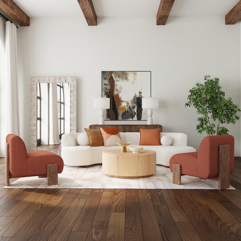 Classic Home Octavia Sectional Sofa - Ivory