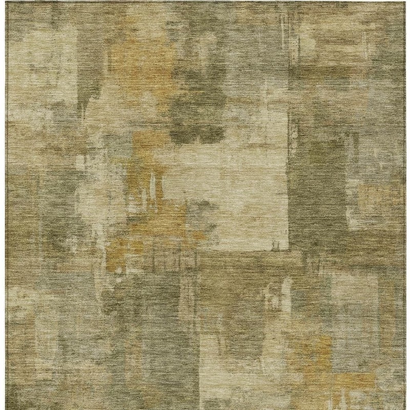 HomeRoots Abstract Transitional Rectangle Outdoor Rug - 8' X 10'