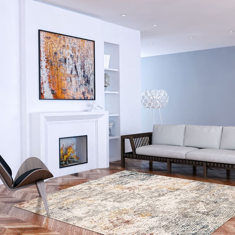 ECARPETGALLERY Helena Grey Casual Rug