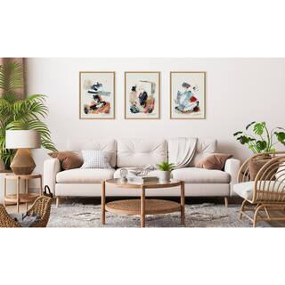 Kate and Laurel Sylvie Fireplace Framed Canvas Art Set by Xizhou Xie