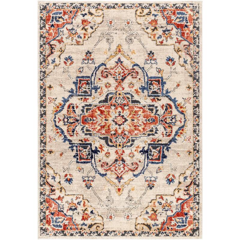 Livabliss Liebe Traditional Medallion Area Rug