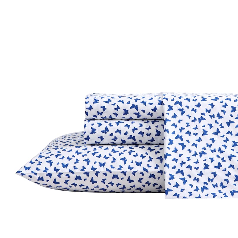 Poppy & Fritz Cotton Percale Printed Bed Sheet Sets