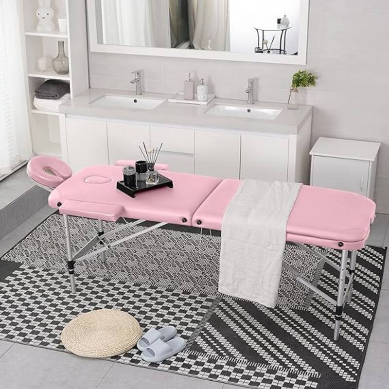 3 Folding Portable Massage Table Professional Aluminum Alloy