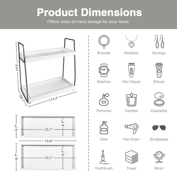 Bathroom Organizer Countertop - 6.7