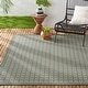 preview thumbnail 10 of 8, Nicole Miller New York Patio Country Luna Indoor/Outdoor Area Rug 5'2"x7'2" - Green/Beige