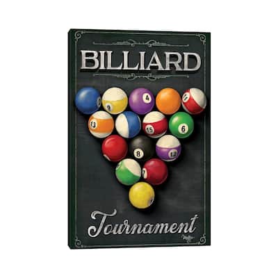 iCanvas "Billiards Tournament " by Mollie B. Canvas Print