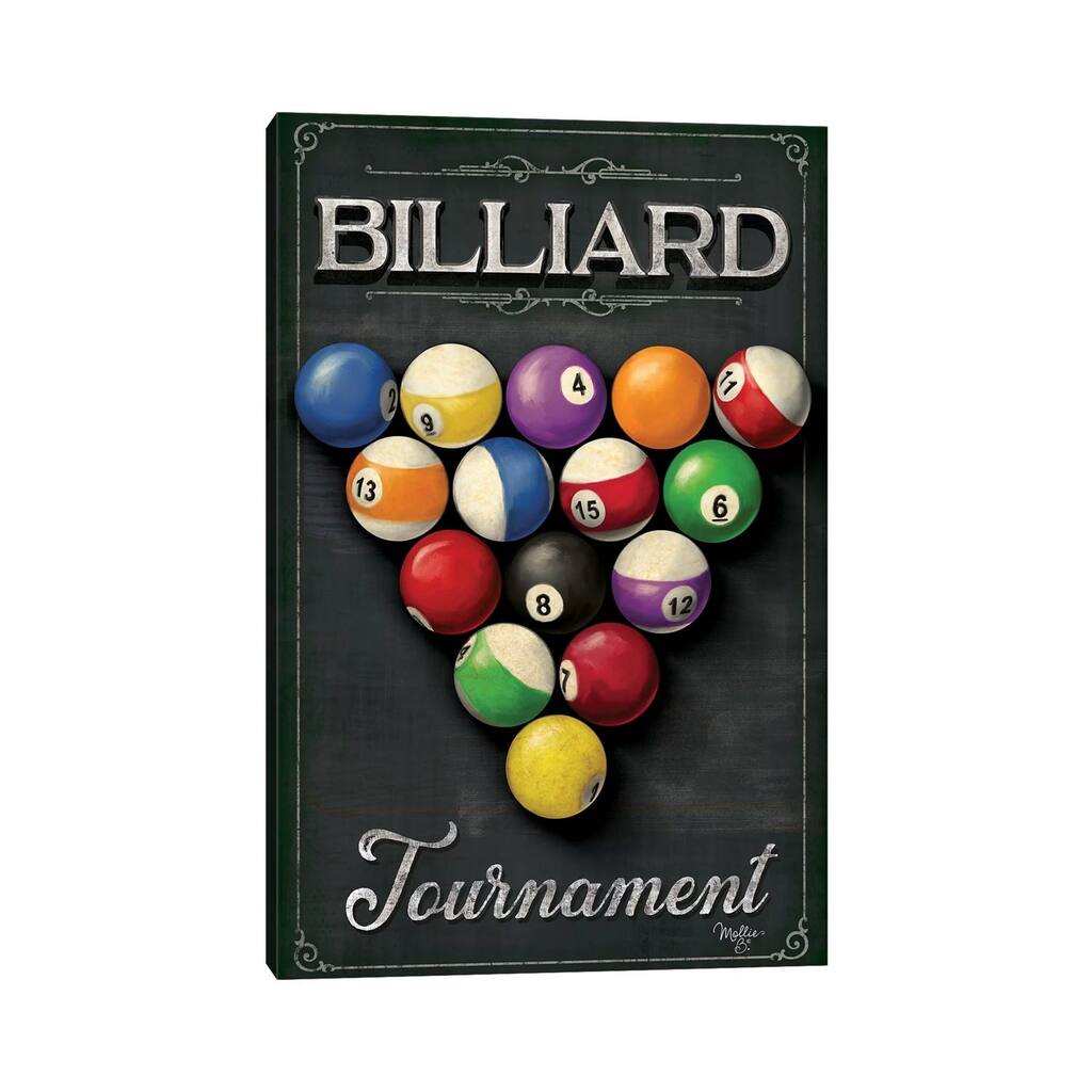iCanvas "Billiards Tournament " by Mollie B. Canvas Print