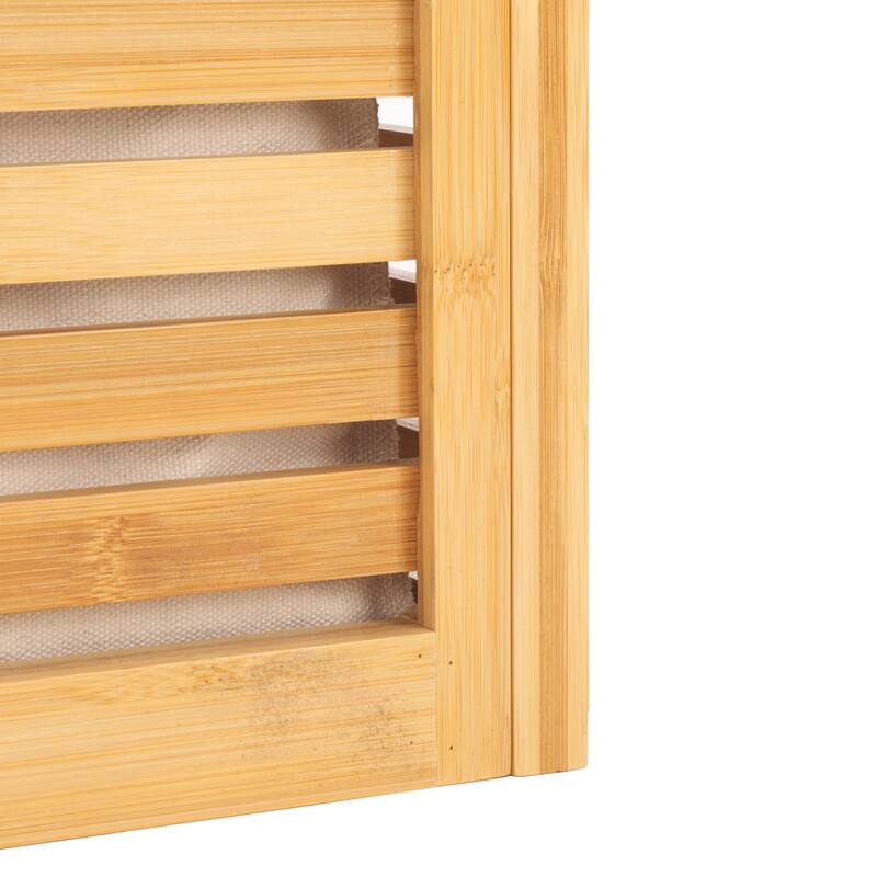 SAFAVIEH Lyubka 2-Compartment Laundry Basket - 34.3 In. W x 17.7 In. D x 25 In. H - 34Wx18Dx25H