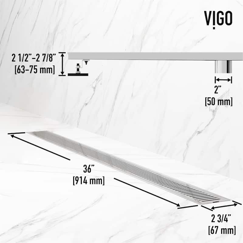 VIGO Elan Linear Shower Drain