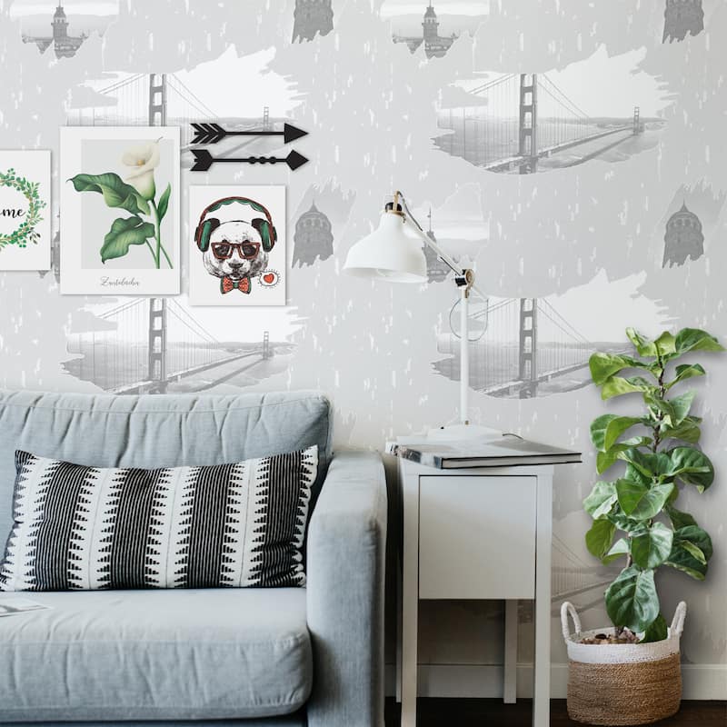SUSSEXHOME Removable Wallpaper-Waterproof, Strippable, Light Resistance & Cleanable Wall Paper Roll-Wallpaper-Istanbul
