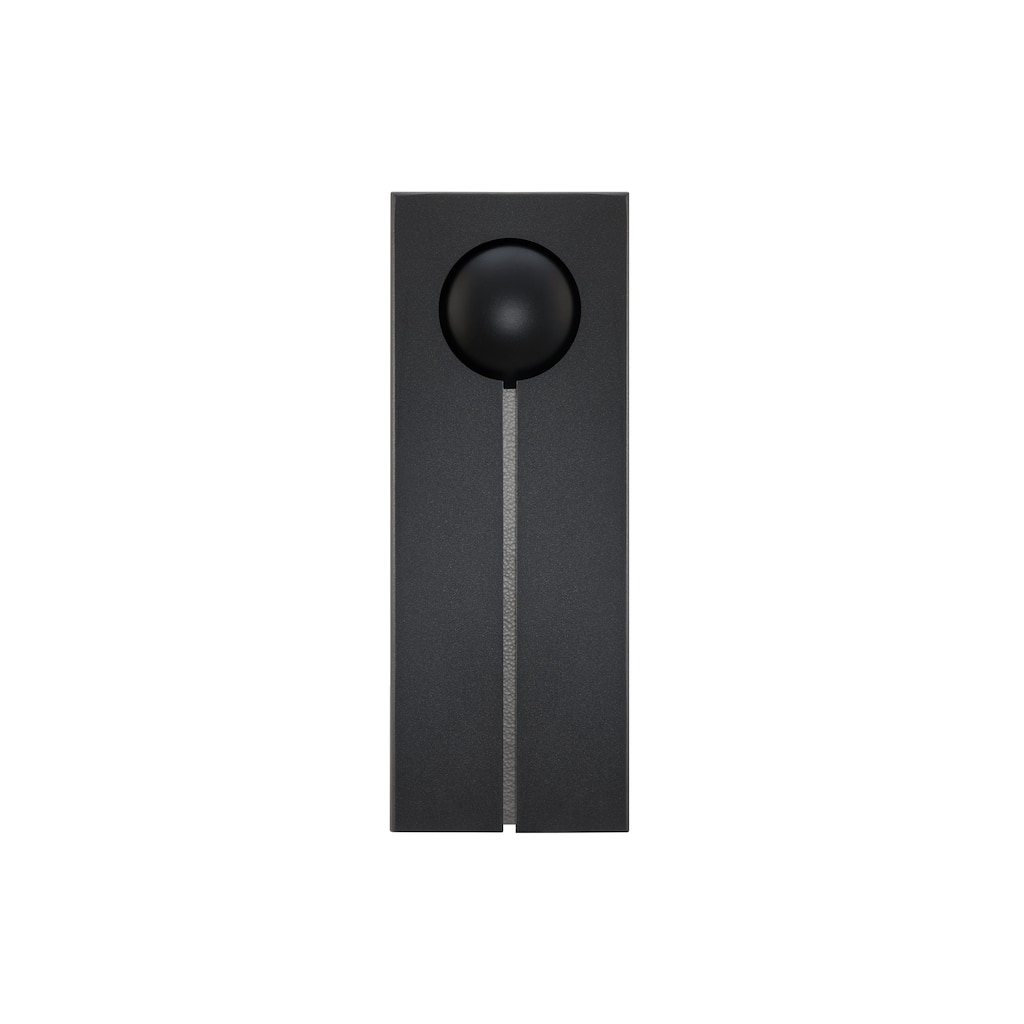 Keyhole 16in LED Outdoor Wall Light 3000K in Black/Textured Brushed Nickel