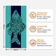preview thumbnail 70 of 74, Large Turtle Shark Seahorse Beach Towel Pool Swimming Towels 30" X 60", 35"x70"