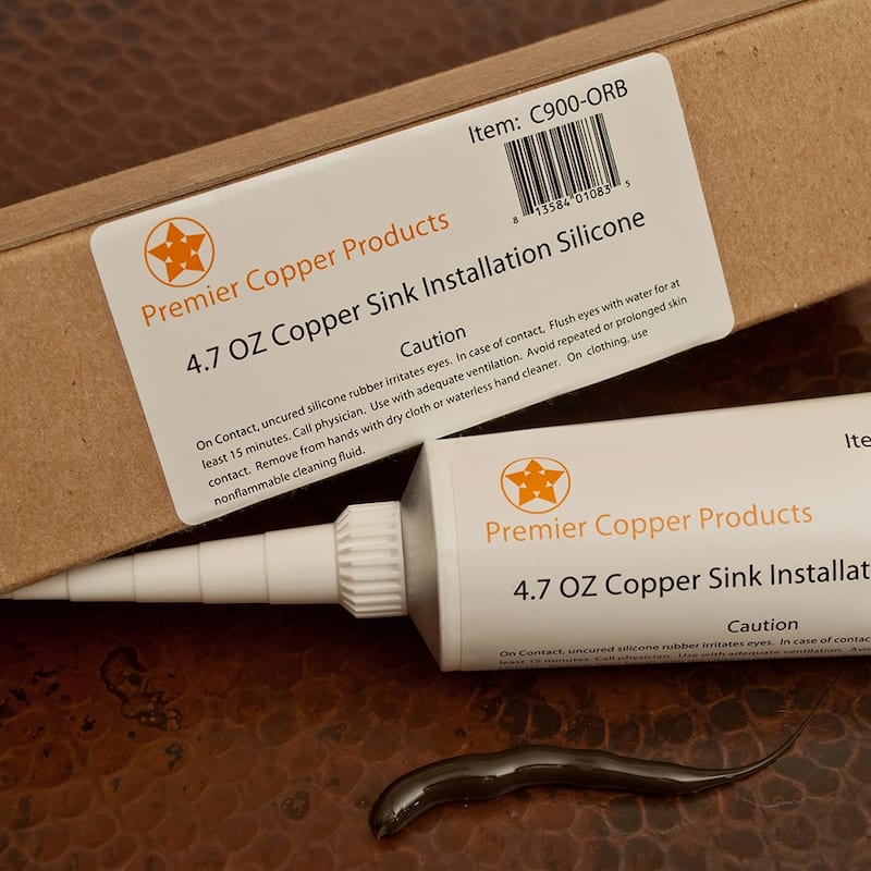 19" Rectangle Under Counter Hammered Copper Bathroom Sink, Matching Drain and Accessories