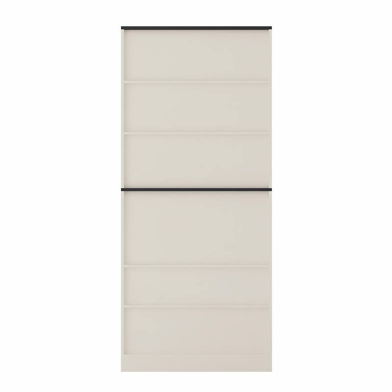 Modern Kitchen Pantry Cabinet with LEDs and Drawer
