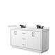 Option White, Black Trim, White Quartz Top