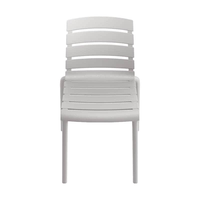 Rylan Stackable Plastic Chair for Indoors or Outdoors - Set of 2