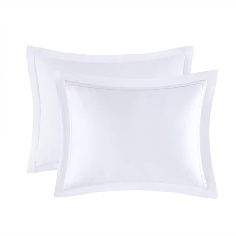 Madison Park Signature 500 Thread Count Luxury Collection 100% Cotton Sateen Embroidered Duvet Cover Set