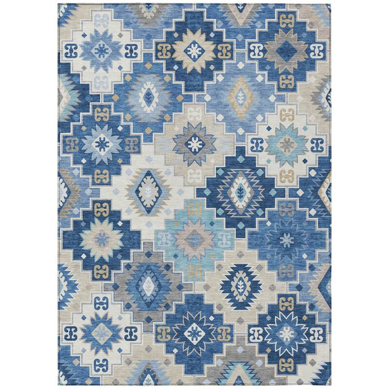 HomeRoots Southwestern Transitional Rectangle Outdoor Rug