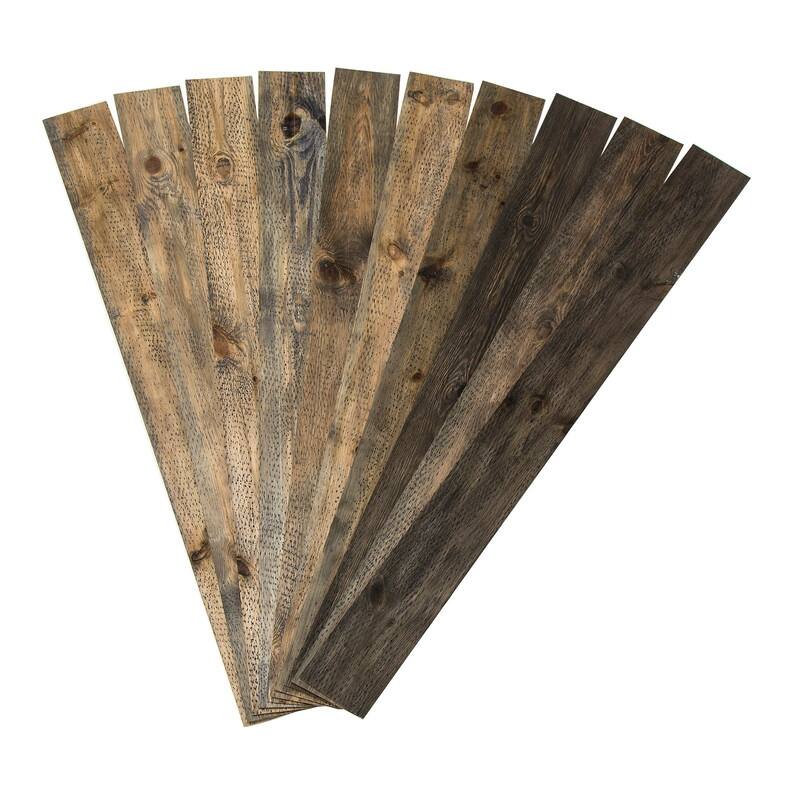 Rustic Grove Wood Planks (14 sq ft) - 45 x 4.5 - Mixed Brown