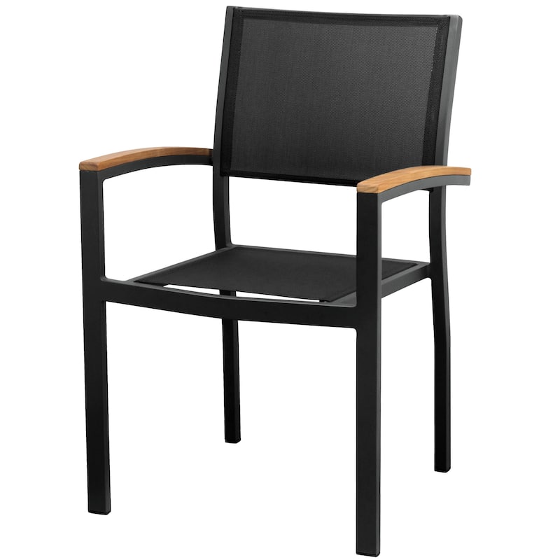 HIGOLD - Heck Extendable Teak Aluminum Outdoor Patio Dining Set