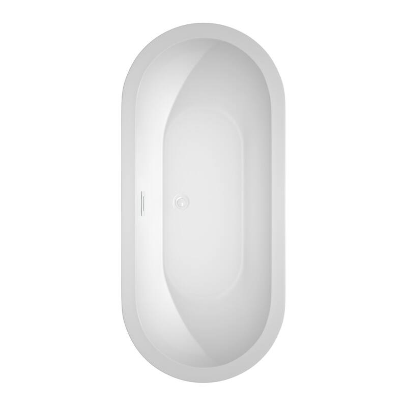 Wyndham Collection Soho 68" Free Standing Acrylic Soaking Tub with