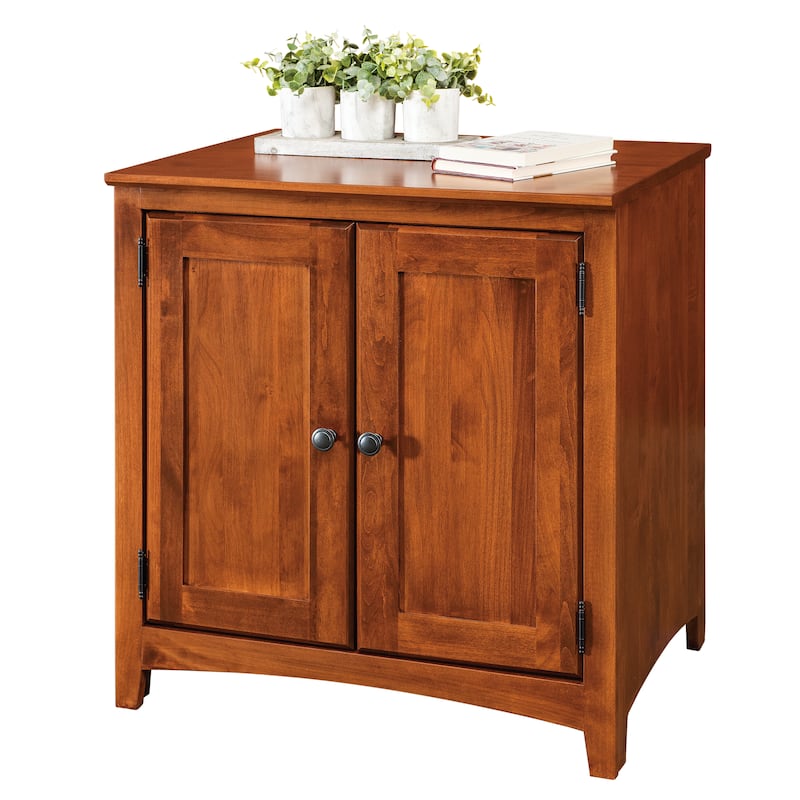 Arch+Haven Solid Wood 2 Door Cabinet