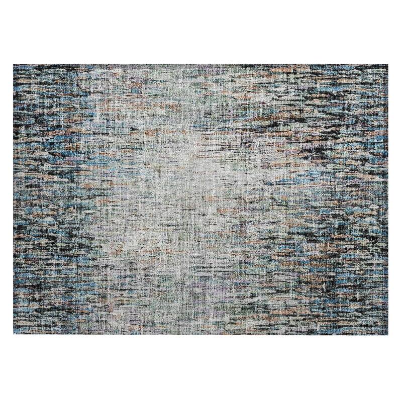 Machine Washable Indoor/ Outdoor Abstract Moxy Chantille Rug