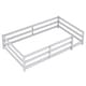 preview thumbnail 26 of 25, Twin Size Floor Kids Wooden Montessori Bed Frame w/ Safety Guard Rails