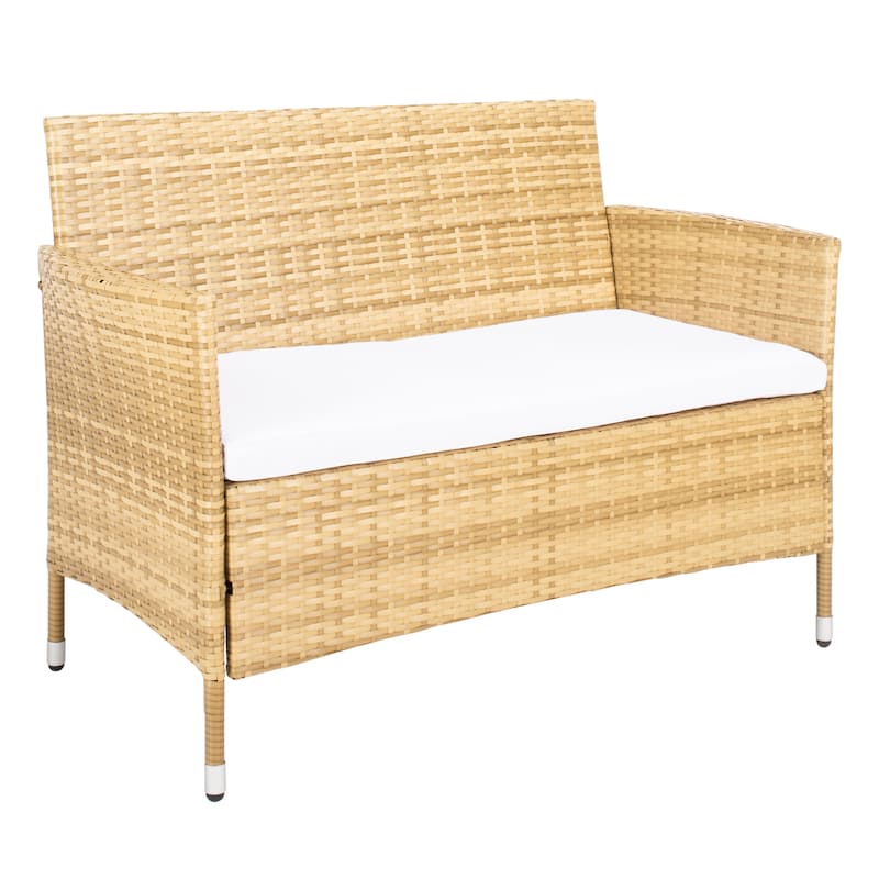 SAFAVIEH Outdoor Tamya 4-Piece Patio Conversation Set - 41W x 31D x 23H