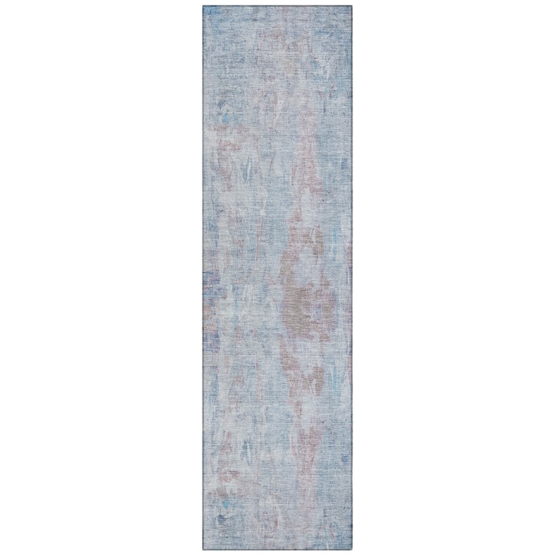 Machine Washable Indoor/ Outdoor Muted Ombre Chantille Rug
