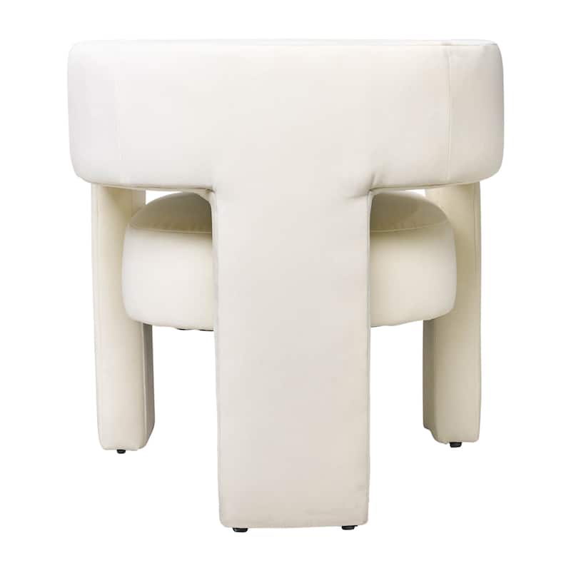 Sagebrook Home Round Back Chair, Half Moon, 29"H, Solid
