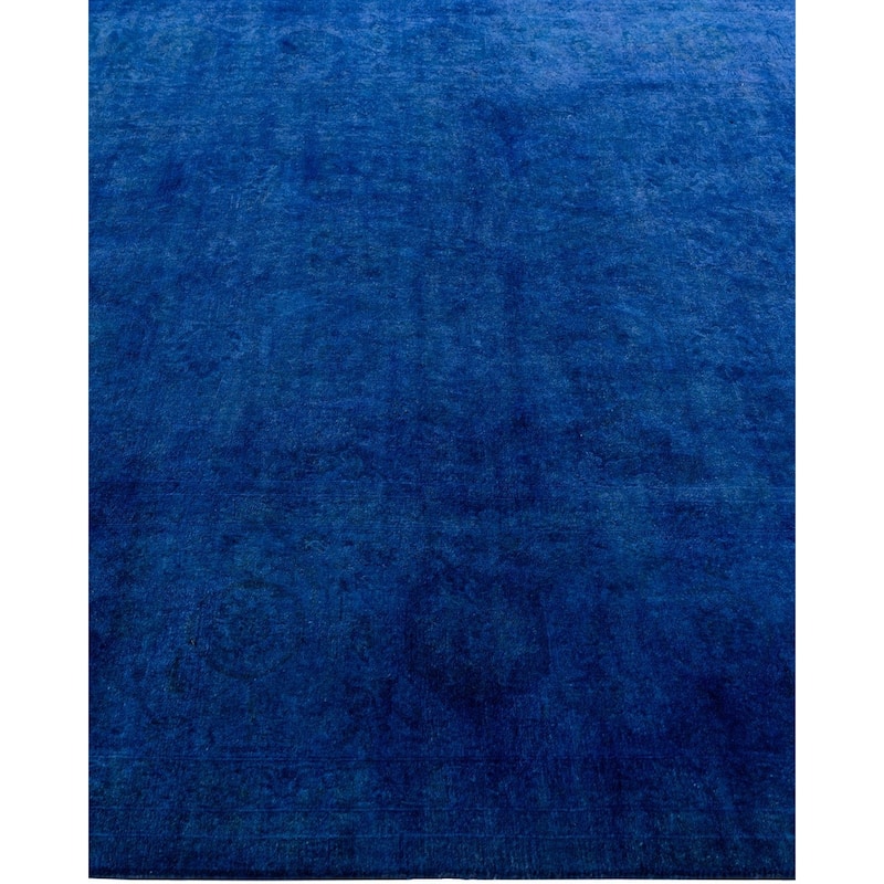 Fine Vibrance One-of-a-Kind Hand-Knotted Area Rug - Blue, 6' 1" x 9' 2" - 6' 1" x 9' 2"