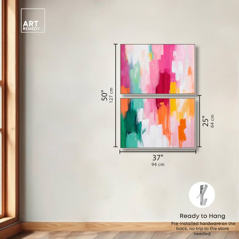 Playful Palette III Canvas Set of 2 by Art Remedy