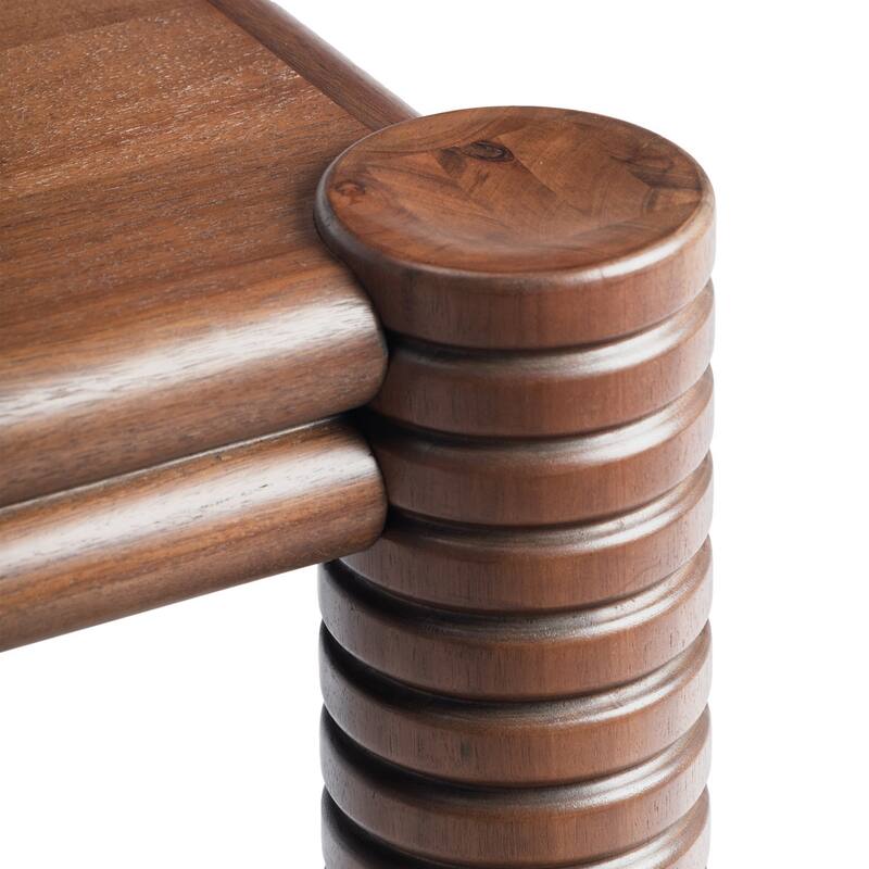 Studio London Ellis Dining Table Mid-Century Rectangular Walnut Acacia Finish