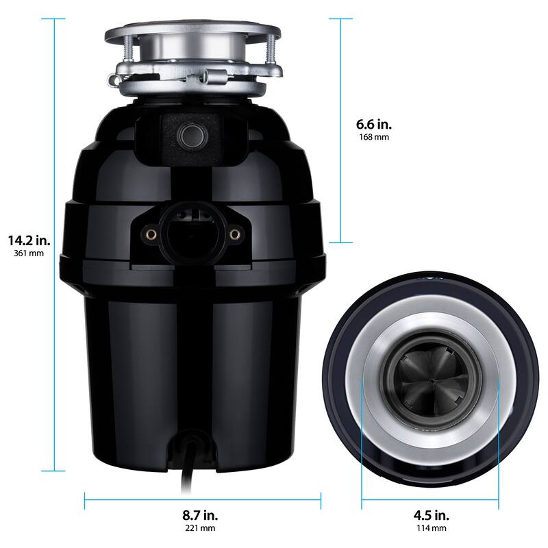 Eco Logic Continuous Feed Garbage Disposal for Kitchen Sinks