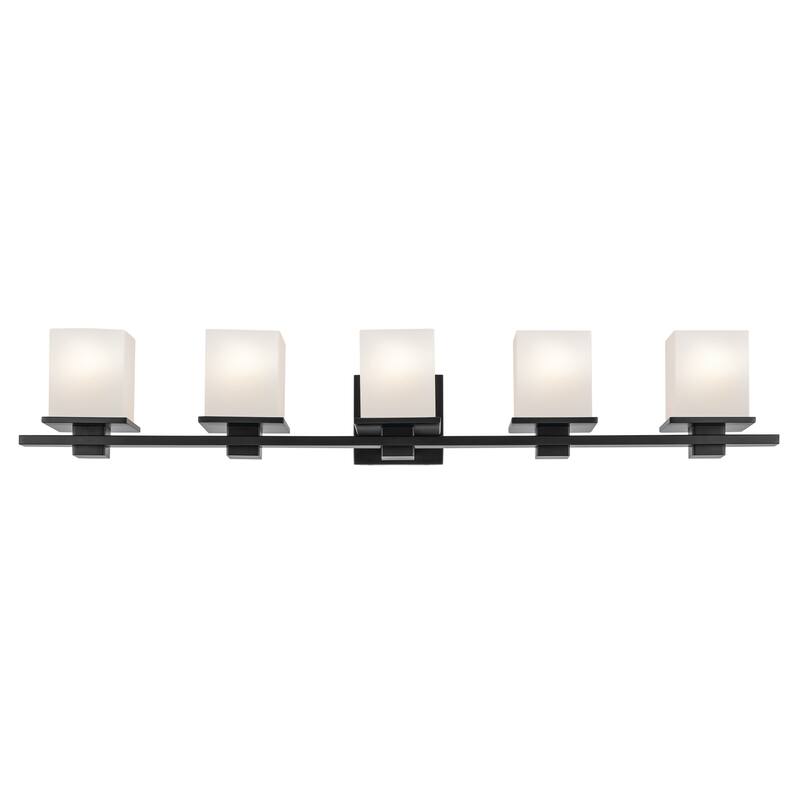 Kichler Lighting Tully 40.25 in. 5-Light Black Vanity Light - 40.25 in