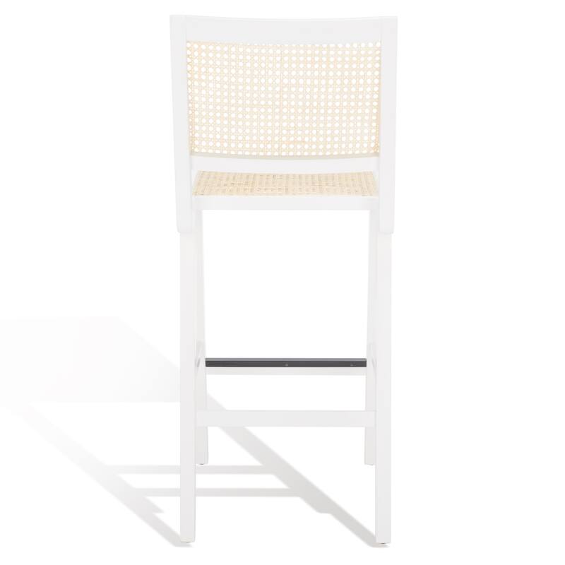 SAFAVIEH Couture Jeff French Cane 30-inch Bar Stool - 18 In. W x 23 In. D x 45 In. H - 18Wx23Dx45H