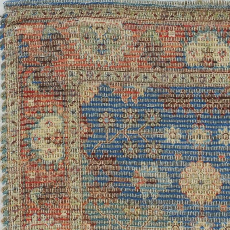 HomeRoots Floral Medallion Traditional Rectangle Area Rug - 114.00 in. x 90.00 in. x 0.50 in.