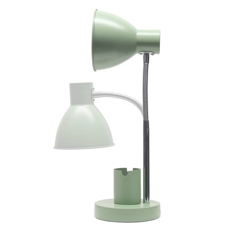 Gooseneck Desk Lamp with Adjustment Shade - 16.25" - Sage Green