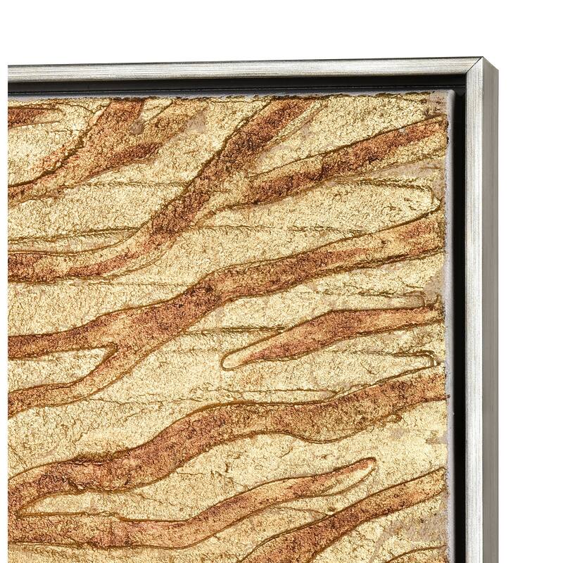 Elk Home Prowess Gold Fabric 19 Inch Wide Wall Art