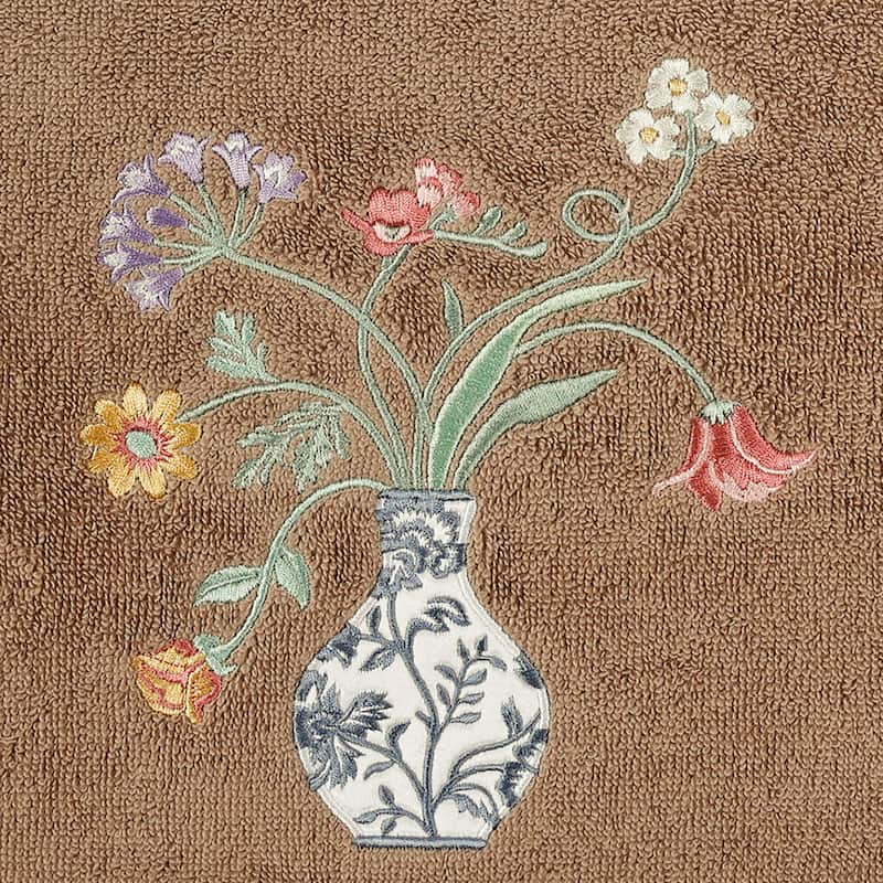 Authentic Hotel and Spa 100% Turkish Cotton Stella 3PC Embellished Towel Set
